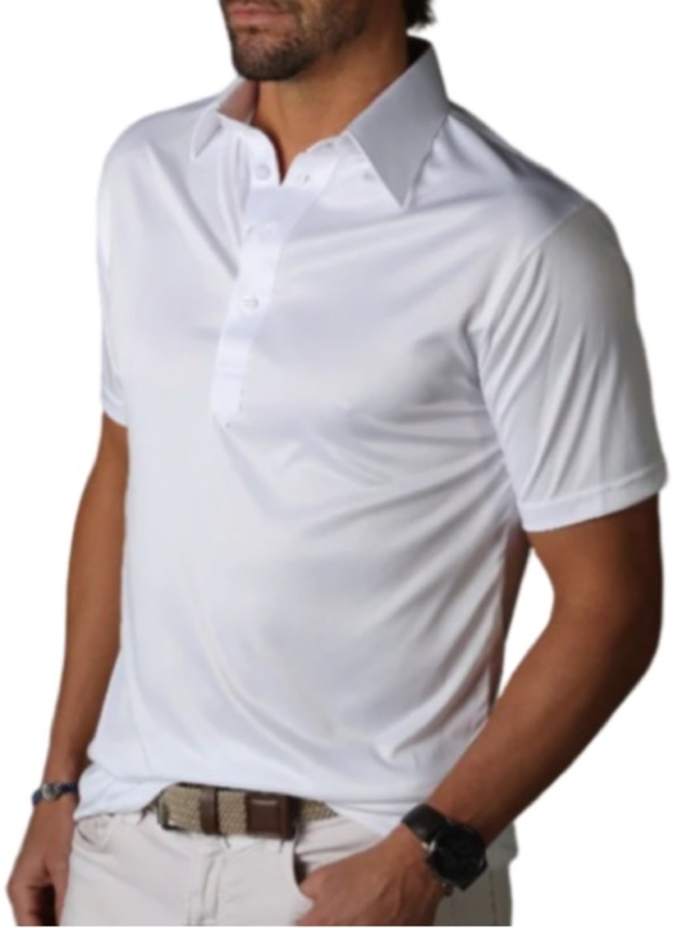 Collars & Co. The Original Dress Collar Polo White L